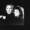 Actors Richard Burton and Kathryn Walker rehearsing a scene from the Broadway revival of the play "Private Lives.".