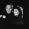 Actors Richard Burton and Kathryn Walker rehearsing a scene from the Broadway revival of the play "Private Lives.".