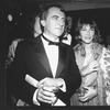 Producer Joseph Papp and actress/director Lee Grant on the way to the opening night party for the play "A Private View" which she directed at his NY Shakespeare Festival.