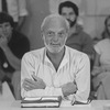 Director Harold Prince holding court during a rehearsal of the Broadway production of the musical "Merrily We Roll Along".