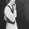 Director/choreographer Tommy Tune pondering a situation during a rehearsal for the Broadway production of the musical "Nine".