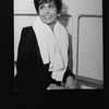 Singer Lena Horne with a towel around her neck during a break in rehearsals for the Broadway production of her one-woman show "Lena Horne: The Lady And Her Music.".