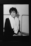 Singer Lena Horne with a towel around her neck during a break in rehearsals for the Broadway production of her one woman show "Lena Horne: The Lady And Her Music.".