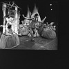 Director Geoffrey Holder working with the cast onstage (incl. actress Stephanie Mills (3L) during a rehearsal of the Broadway production of the musical "The Wiz.".
