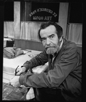 Playwright Athol Fugard on the set of the Broadway production of his play "Master Harold...And The Boys"