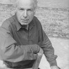 Theater director Peter Brook on the set of the Broadway production of the opera "La Tragedie De Carmen.".