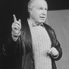 Director Peter Brook on the set of the BAM production of the play "The Cherry Orchard.".