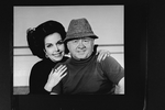 Actors Ann Miller and Mickey Rooney taking a break from rehearsing the Broadway production of the musical "Sugar Babies.".