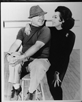 Actors Ann Miller and Mickey Rooney taking a break from rehearsing the Broadway production of the musical "Sugar Babies.".