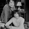 (L) Actress Ellen Burstyn in costume as author Helen Hanft (R), whom she portrays in the Broadway production of the play "84 Charing Cross Road"