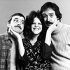 (L-R) Actors Brian Doyle Murray, Gilda Radner and Joe Flaherty of the Off-Broadway production of the play "National Lampoon's Lemmings."