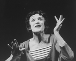 Mime Marcel Marceau performing in his one-man show "Marcel Marceau On Broadway.".