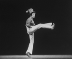 Mime Marcel Marceau performing in his one-man show "Marcel Marceau On Broadway.".