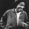 Actress Whoopi Goldberg wearing a fedora in a scene from the Broadway production of her one-woman show "Whoopi Goldberg.".