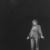Actress Whoopi Goldberg wearing leather pants in a scene from the Broadway production of her one-woman show "Whoopi Goldberg.".
