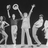 Entertainer Shirley MacLaine (C) with unidentified dancers in a number from the show "Shirley MacLaine On Broadway.".