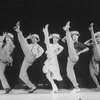 Entertainer Shirley MacLaine (L) with unidentified dancers in a number from the show "Shirley MacLaine On Broadway.".