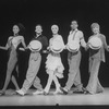 Entertainer Shirley MacLaine (R) with unidentified dancers in a number from the show "Shirley MacLaine On Broadway.".