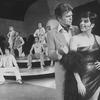 Actors Liza Minnelli and Barry Nelson (R-2R) with dancers incl. future choreographer Wayne Cilento (6L) in a scene from the Broadway production of the musical "The Act"