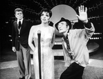 (L-R) Actors Barry Nelson, Liza Minnelli and Arnold Soboloff in in a scene from the Broadway production of the musical "The Act"