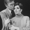 Actors Barry Nelson and Liza Minnelli embracing in a scene from the Broadway production of the musical "The Act"