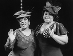 (L-R) Actresses Nell Carter and Armelia McQueen in a scene from the Broadway production of the musical "Ain't Misbehavin'.".