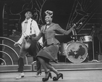 Actors Charlaine Woodard and Andre De Shields dancing in a scene from the Broadway production of the musical "Ain't Misbehavin'.".