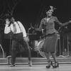Actors Charlaine Woodard and Andre De Shields dancing in a scene from the Broadway production of the musical "Ain't Misbehavin'.".