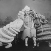 (L-R) Actresses Eva Le Gallienne as the White Queen, Kate Burton as Alice and Mary Louise Wilson as the Red Queen in a scene from the Broadway revival of the play "Alice In Wonderland.".