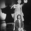 Actors Dennis Boutsikaris (B, as Mozart) and Frank Langella (T, as Salieri) in a scene from the Broadway production of the play "Amadeus"