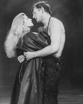 Actors Natasha Richardson and Liam Neeson in a scene from the Broadway revival of the play "Anna Christie.".