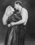 Actors Natasha Richardson and Liam Neeson in a scene from the Broadway revival of the play "Anna Christie.".