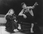 Actors Natasha Richardson and Liam Neeson in a scene from the Broadway revival of the play "Anna Christie."