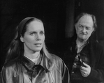 Actors Liv Ullmann and Robert Donley in a scene from the Broadway revival of the play "Anna Christie.".