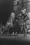 Robert Fitch (as Rooster Hannigan), Dorothy Loudon (as Miss Hannigan) and Barbara Erwin (as Lily St. Regis) in the "Easy Street" scene of the stage production Annie