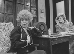 (L-R) Actresses Dorothy Loudon and Sandy Faison in a scene from the Broadway production of the musical "Annie.".