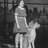 Actress Danielle Findley as Little Orphan Annie with Sandy the dog in a scene from the pre-Broadway Kennedy Center production of the musical "Annie 2.".