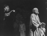 (L-R) Actors Philip Bosco, Sydney Walker and Timmy Ousey in a scene from the Lincoln Center Repertory production of "Antigone"
