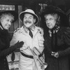 Actresses Polly Holliday (L) and Jean Stapleton (R) in a scene from the Broadway revival of the play "Arsenic And Old Lace."