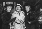 Actresses Polly Holliday (L) and Jean Stapleton (R) in a scene from the Broadway revival of the play "Arsenic And Old Lace."