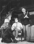 (L-R) Actors William Hickey, Tony Roberts and Abe Vigoda in a scene from the Broadway revival of the play "Arsenic And Old Lace."