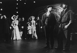 (2R-R) Actors Terrence Mann as pres. assassin Leon Czolgosz and Patrick Cassidy in a scene from the Playwrights Horizons production of the musical "Assassins".