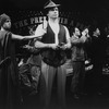 (L-R) Terrence Mann (Leon Czolgosz), Annie Golden (Lynette Fromme) Greg Germann (John Hinkley), William Parry, Eddie Korbich (Guiseppe Zangara), Jonathan Hadary (Charles Guiteau) and Lee Wilkof (Samuel Byck) from the Playwrights Horizons production of the. musical "Assassins."