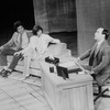 (L-R) Actors Martin Vidnovic, Catherine Cox and John Jellison in a scene from the Broadway production of the musical "Baby".