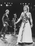 Unidentified actors in a scene from the Circle In The Square production of the play "The Bacchae"