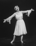 Actress Dorothy Loudon in a scene from the Broadway production of the musical "Ballroom"