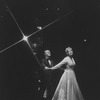 Actors Dorothy Loudon and Vincent Gardenia in a scene from the Broadway production of the musical "Ballroom"