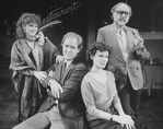 (L-R) Actors Kate MacGregor Stewart, John Lithgow, Dianne Wiest and Peter Michael Goetz in a scene from the Broadway production of the play "Beyond Therapy.".