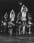 Dancers incl. future choreographer Wayne Cilento (3L) in a number from the Broadway production of the musical "Big Deal"