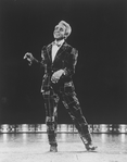 Hoofer Bunny Briggs tap dancing in a scene from the Broadway production of the musical "Black And Blue"